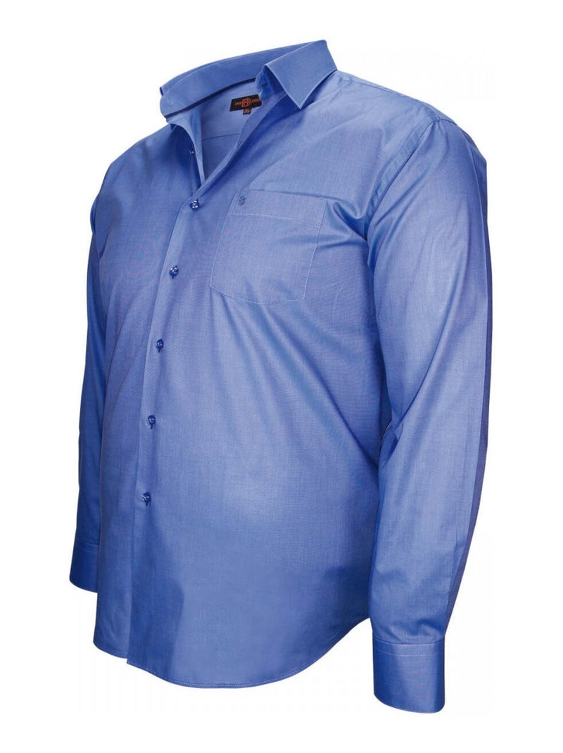 Chemise homme grande taille haut de gamme coupe droite LONDON Doublissimo Bleu clair , 49,50 4XL Bleu clair - Kiabi