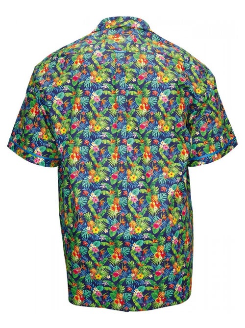 Chemise homme grande taille imprimée coupe droite HAWAI Doublissimo - Kiabi Chemise homme grande taille imprimée coupe droite HAWAI Doublissimo - Kiabi