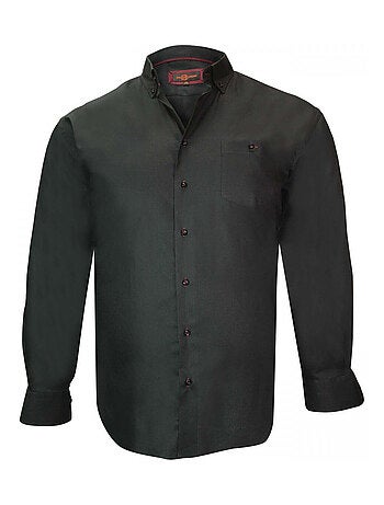 Chemise homme grande taille mode coupe droite BICOLORE Doublissimo