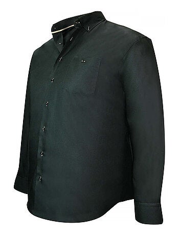 Chemise homme grande taille mode coupe droite BICOLORE Doublissimo