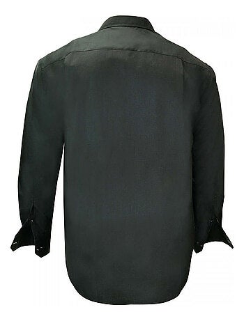 Chemise homme grande taille mode coupe droite BICOLORE Doublissimo