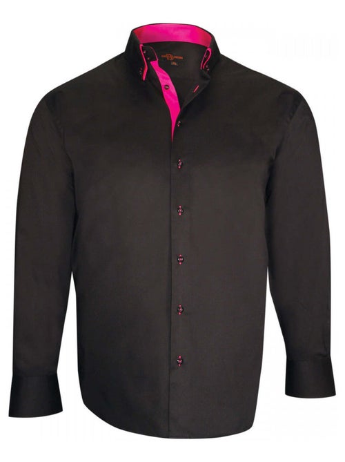 Chemise homme grande taille mode coupe droite FARO Doublissimo Bleu , 47,48 3XL - Kiabi