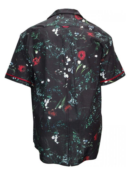 Chemise homme grande taille mode coupe droite FLOWERTY Doublissimo Noir , 47,48 3XL - Kiabi