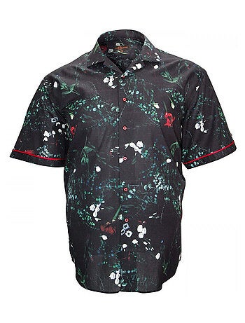Chemise homme grande taille mode coupe droite FLOWERTY Doublissimo