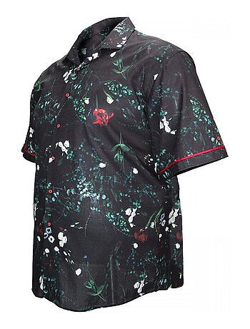 Chemise homme grande taille mode coupe droite FLOWERTY Doublissimo