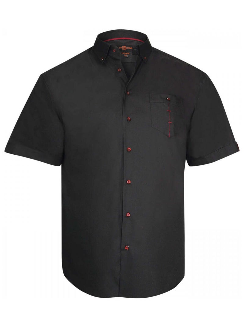 Chemise homme grande taille mode coupe droite NAXOS Doublissimo Noir , 47,48 3XL Noir - Kiabi