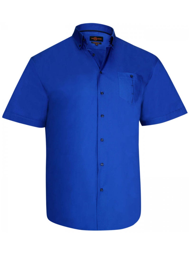 Chemise homme grande taille mode coupe droite NAXOS Doublissimo Noir - Kiabi