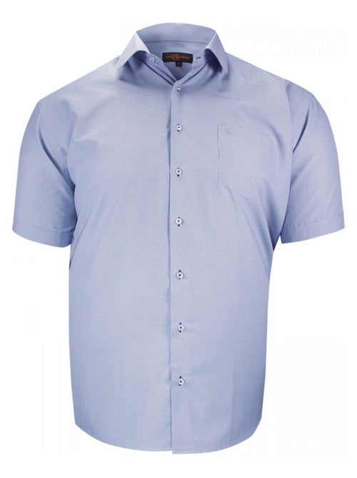 Chemise homme grande taille motifs à carreaux coupe droite VICHINI Doublissimo Bleu , 45,46 2XL - Kiabi