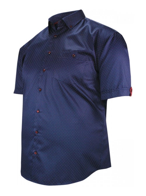 Chemise homme grande taille motifs à pois coupe droite FESTE Doublissimo Bleu , 47,48 3XL - Kiabi