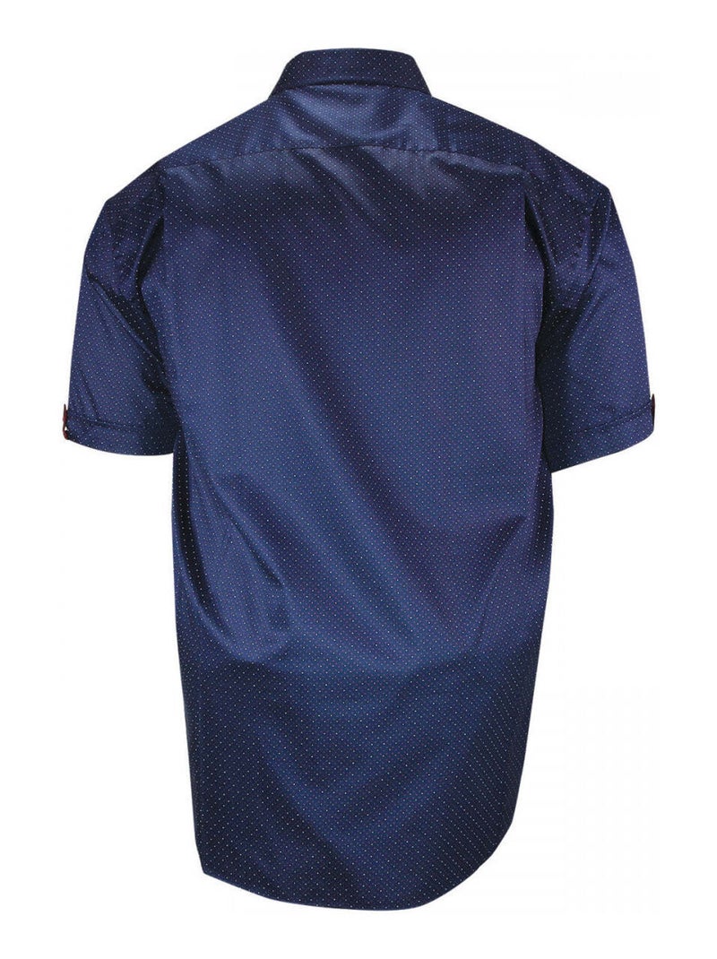 Chemise homme grande taille motifs à pois coupe droite FESTE Doublissimo Bleu - Kiabi