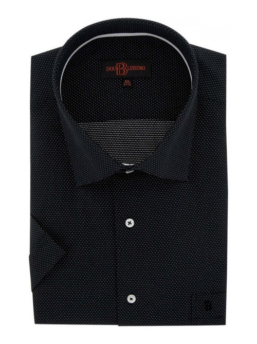 Chemise homme grande taille motifs à pois coupe droite NOTTE Doublissimo Noir , 47,48 3XL - Kiabi