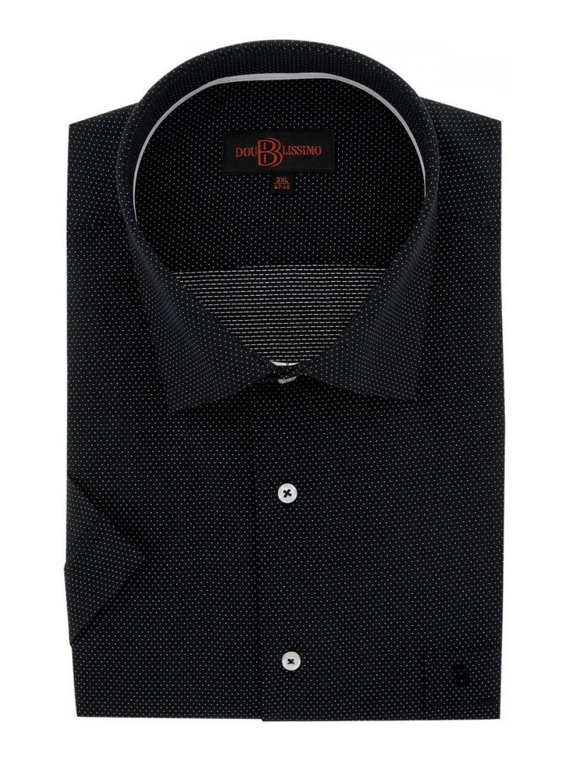 Chemise homme grande taille motifs à pois coupe droite NOTTE Doublissimo Noir , 47,48 3XL Noir - Kiabi