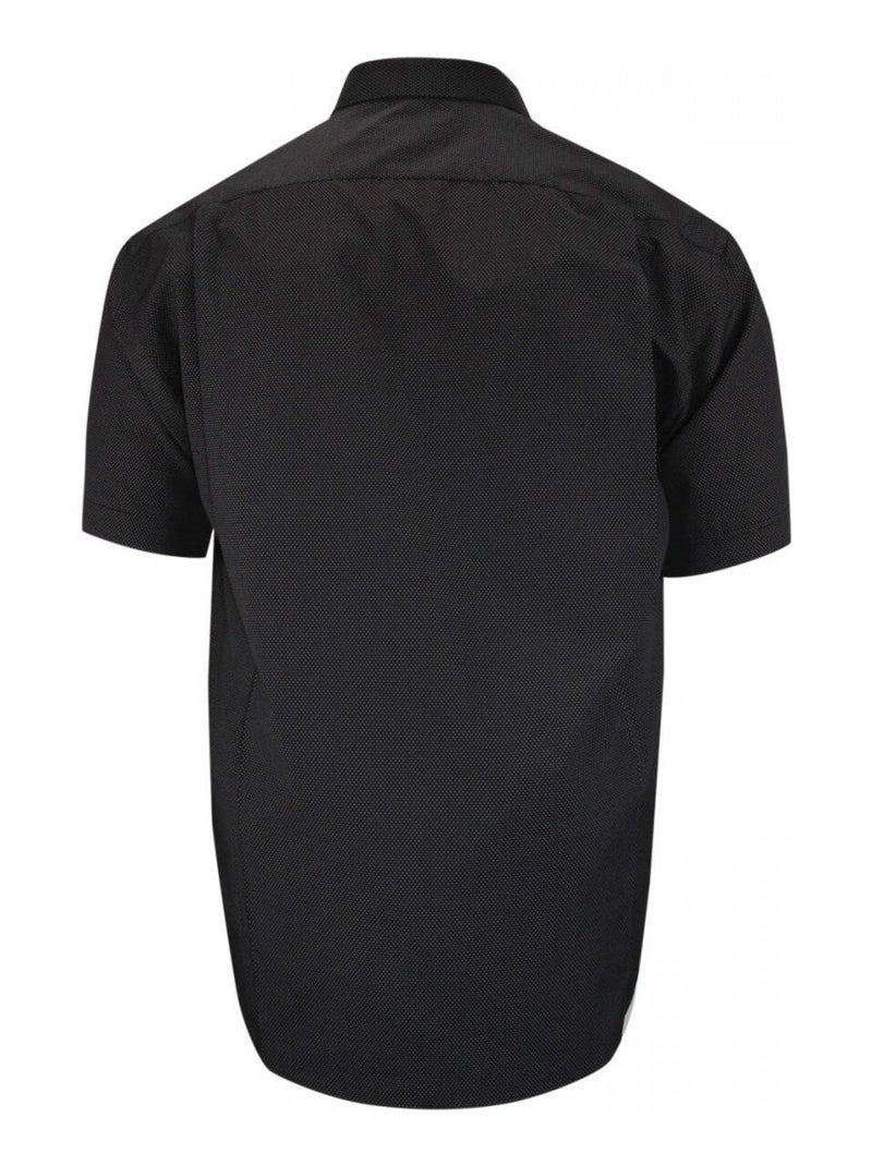 Chemise homme grande taille motifs à pois coupe droite NOTTE Doublissimo Noir - Kiabi