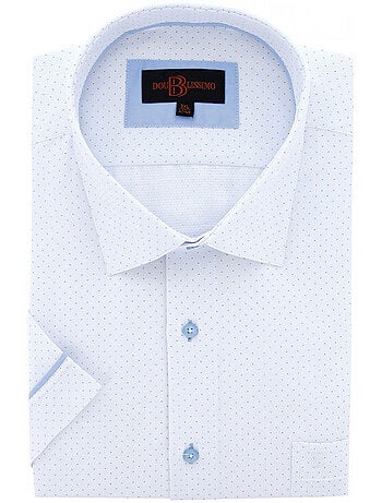 Chemise homme grande taille motifs à pois coupe droite PICCOLI Doublissimo