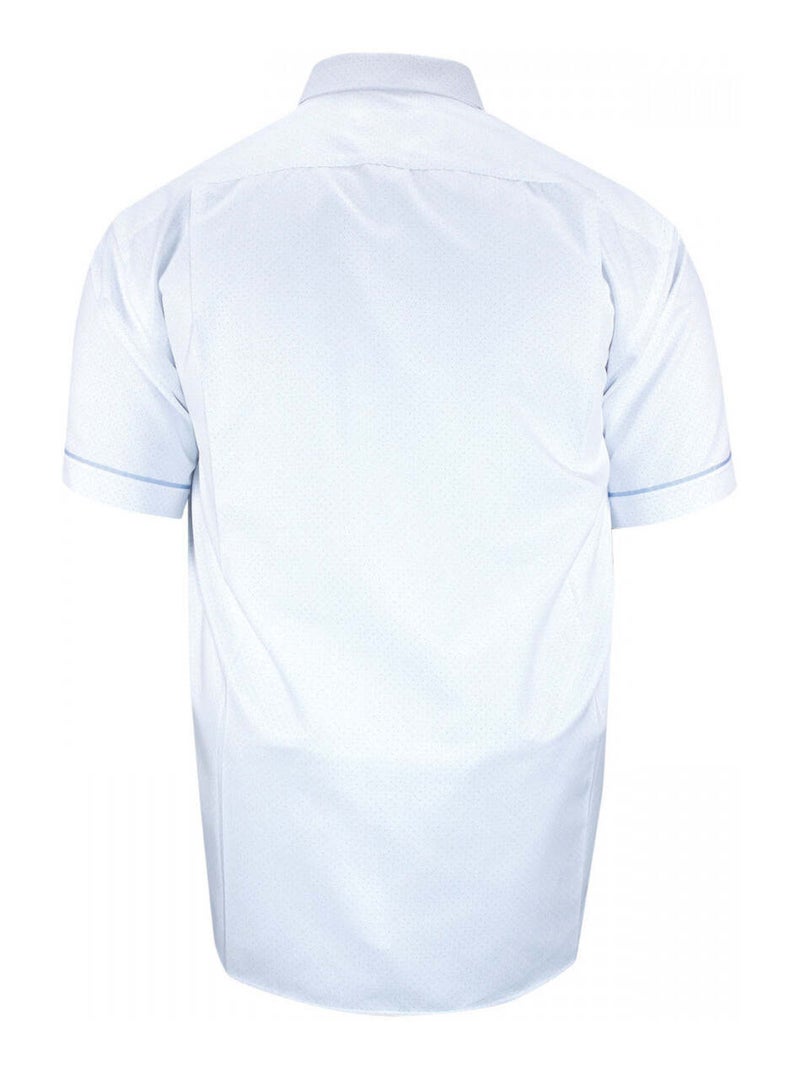 Chemise homme grande taille motifs à pois coupe droite PICCOLI Doublissimo Blanc , Noir , 47,48 3XL Blanc Noir - Kiabi