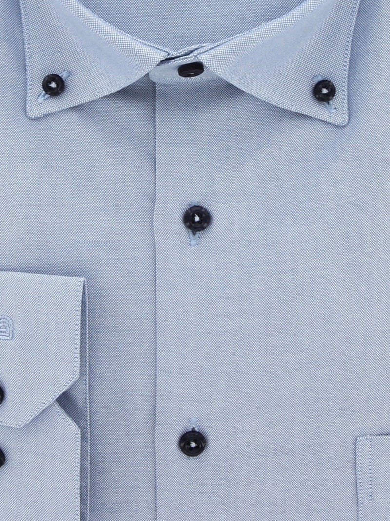 Chemise homme grande taille oxford à col boutonné coupe droite BOTONNI Doublissimo Bleu , 53,54 6XL Bleu - Kiabi