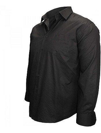 Chemise homme grande taille popeline armurée coupe droite PRESTIGE Doublissimo