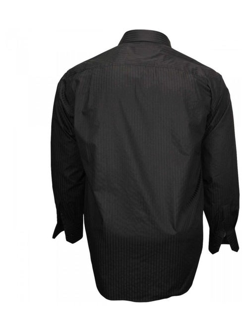 Chemise homme grande taille popeline armurée coupe droite PRESTIGE Doublissimo - Kiabi