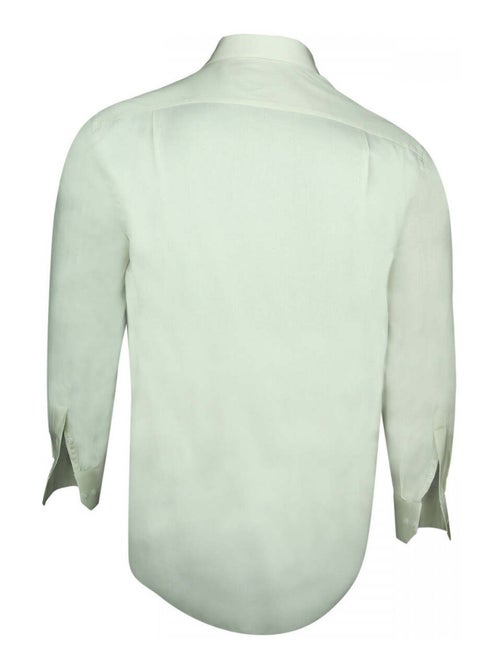 Chemise homme grande taille popeline coupe droite TRADITIONNELLE Doublissimo Bleu , Bleu , 45,46 2XL - Kiabi