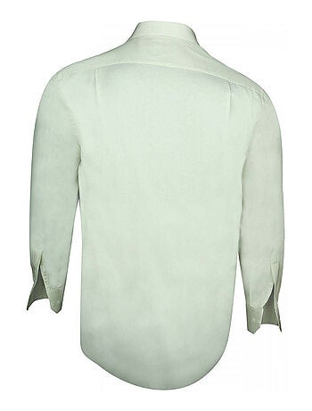 Chemise homme grande taille popeline coupe droite TRADITIONNELLE Doublissimo Bleu indigo , 45,46 2XL