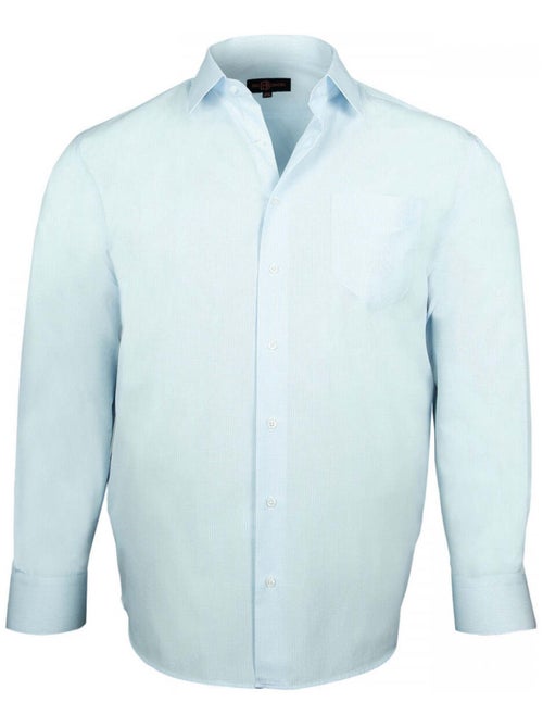 Chemise homme grande taille popeline coupe droite VERONE Doublissimo - Kiabi