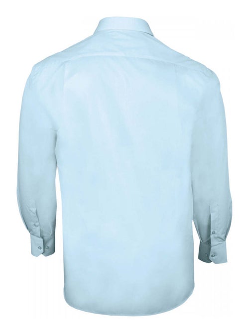 Chemise homme grande taille premium coupe droite BASIC Doublissimo Bleu , 47,48 3XL - Kiabi