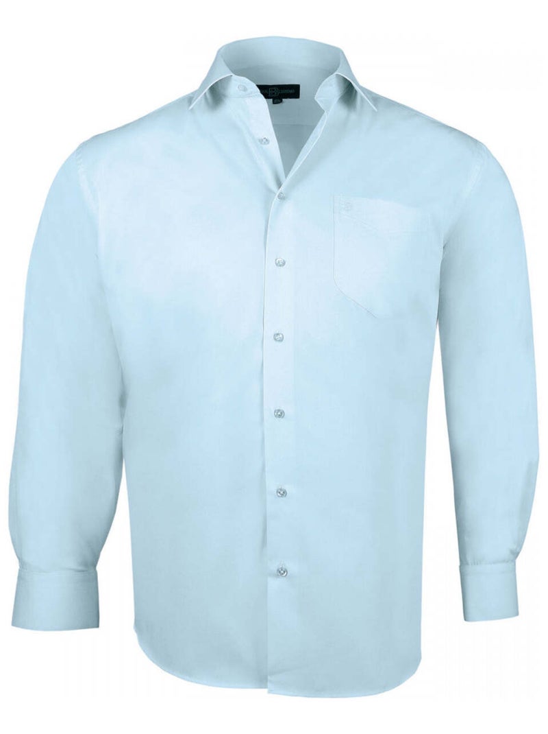 Chemise homme grande taille premium coupe droite BASIC Doublissimo Bleu , 51,52 5XL Bleu - Kiabi