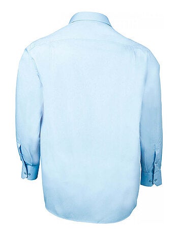 Chemise homme grande taille premium coupe droite BASIC Doublissimo Bleu ciel , 53,54 6XL
