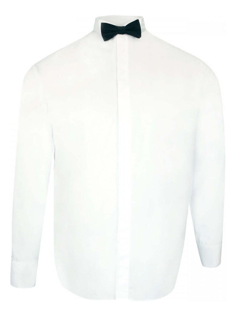 Chemise homme grande taille premium coupe droite COL CASSE Doublissimo Blanc , 47,48 3XL Blanc - Kiabi