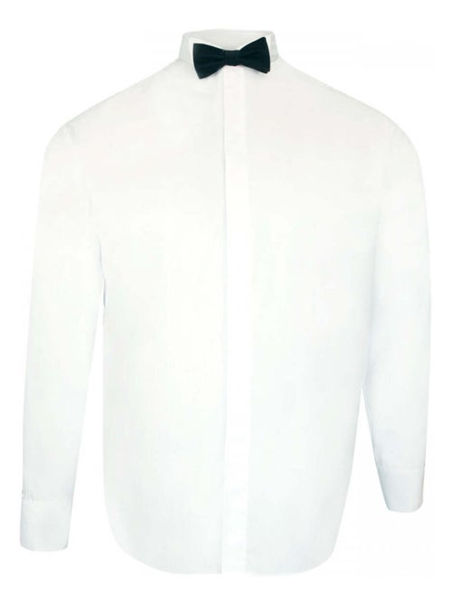 Chemise homme grande taille premium coupe droite COL CASSE Doublissimo Blanc , 49,50 4XL - Kiabi