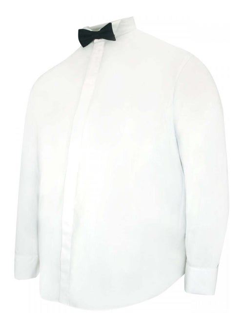 Chemise homme grande taille premium coupe droite COL CASSE Doublissimo Blanc , 49,50 4XL - Kiabi