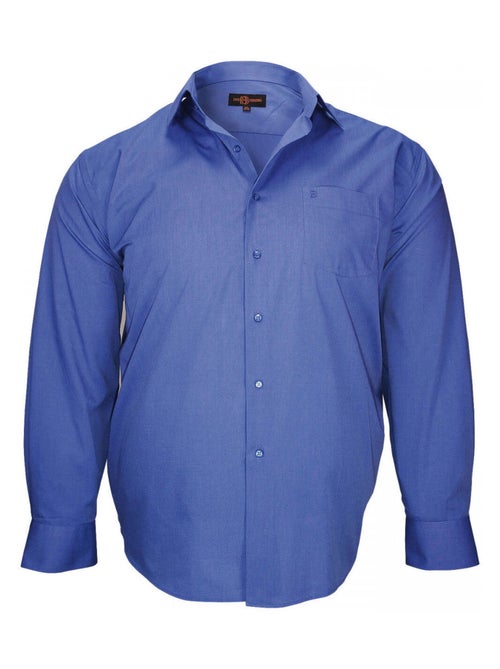 Chemise homme grande taille premium coupe droite FIL A FIL Doublissimo Bleu , 45,46 2XL - Kiabi