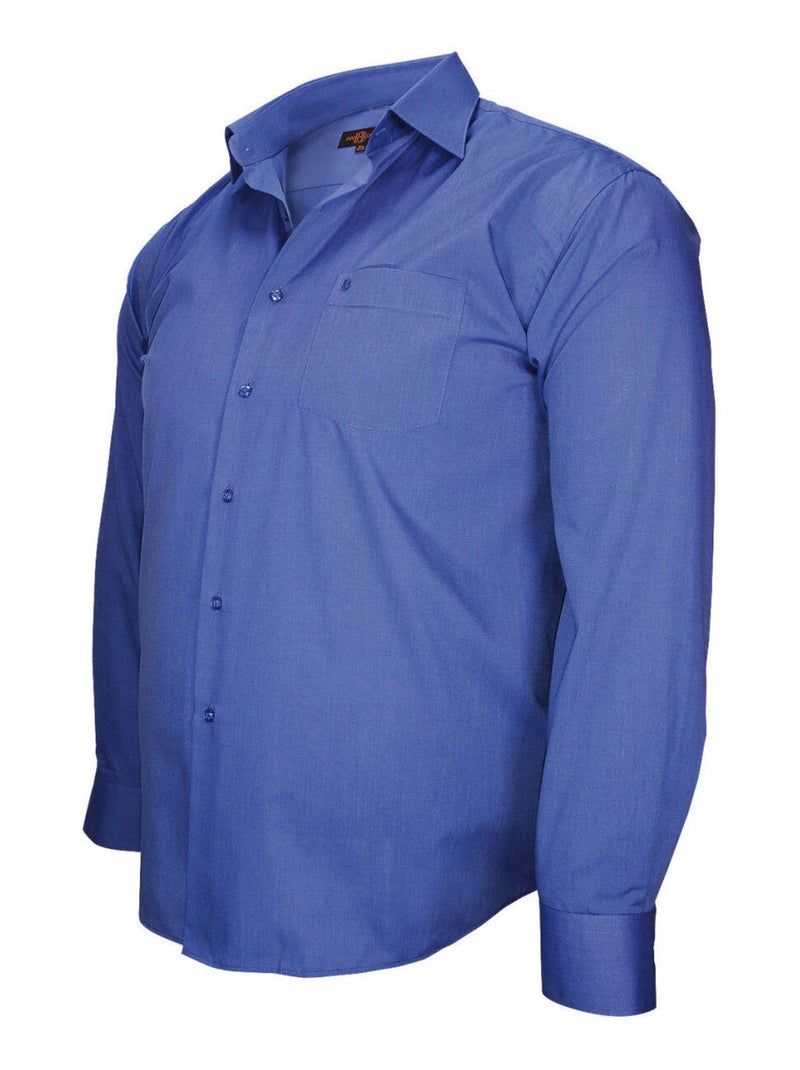 Chemise homme grande taille premium coupe droite FIL A FIL Doublissimo Bleu , 45,46 2XL Bleu - Kiabi