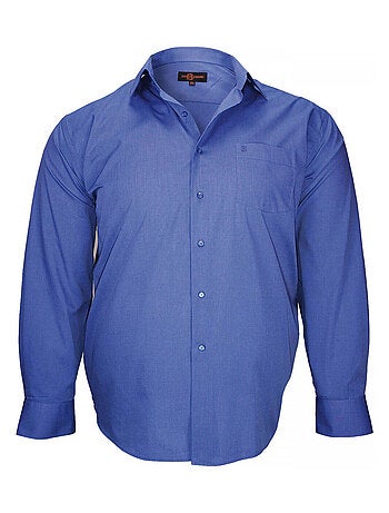 Chemise homme grande taille premium coupe droite fil a fil doublissimo