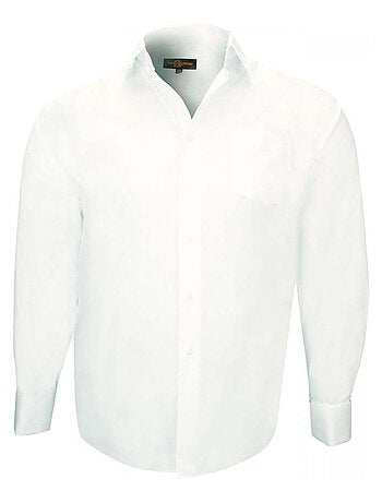 Chemise homme grande taille premium coupe droite MOUSQUETAIRE Doublissimo Noir , 47,48 3XL