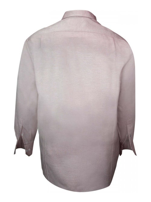 Chemise homme grande taille repasage facile coupe droite KENETH Doublissimo Bordeaux , 45,46 2XL - Kiabi