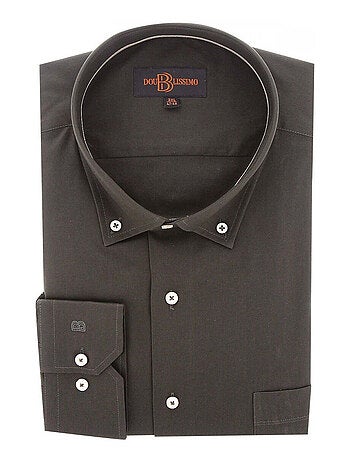 Chemise homme grande taille repassage facile coupe droite COLBO Doublissimo Bleu ciel , 45,46 2XL