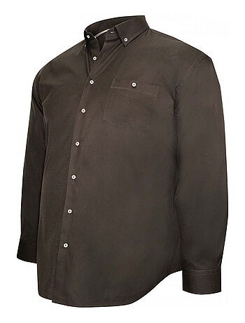 Chemise homme grande taille repassage facile coupe droite COLBO Doublissimo Bleu ciel , 45,46 2XL