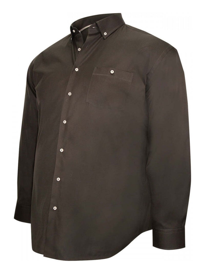 Chemise homme grande taille repassage facile coupe droite COLBO Doublissimo Vert - Kiabi