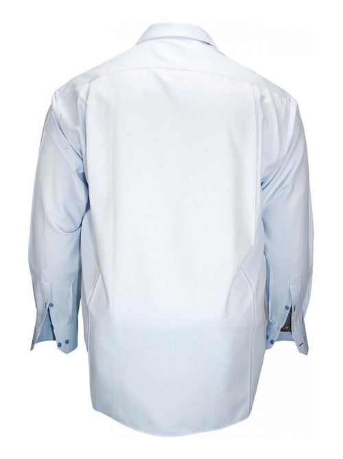 Chemise homme grande taille repassage facile coupe droite MANCHESTER Doublissimo Bleu , 45,46 2XL - Kiabi