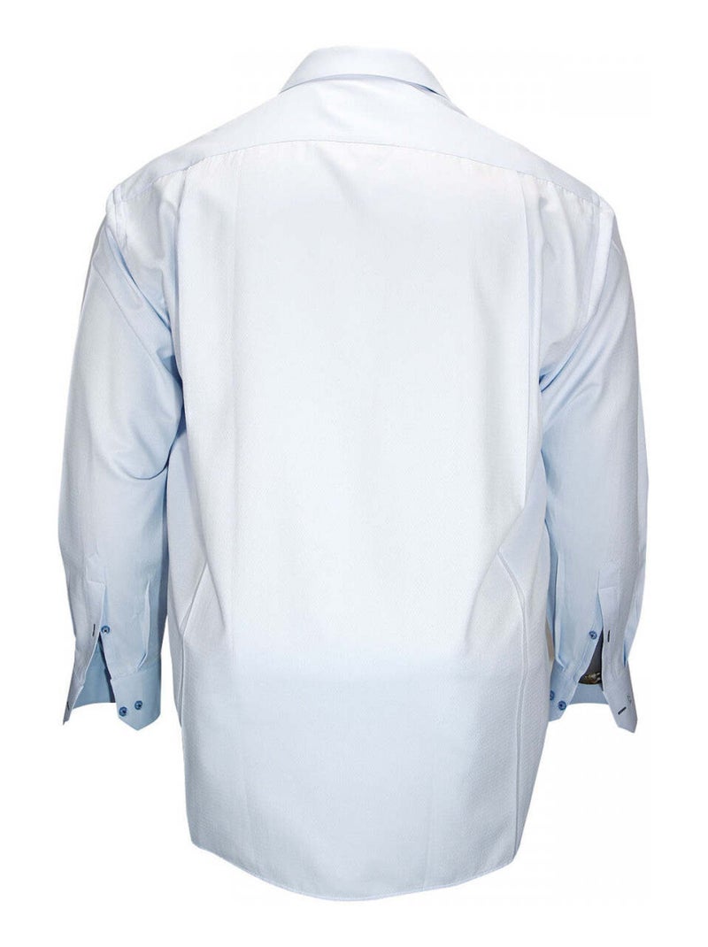 Chemise homme grande taille repassage facile coupe droite MANCHESTER Doublissimo Bleu , 45,46 2XL Bleu - Kiabi