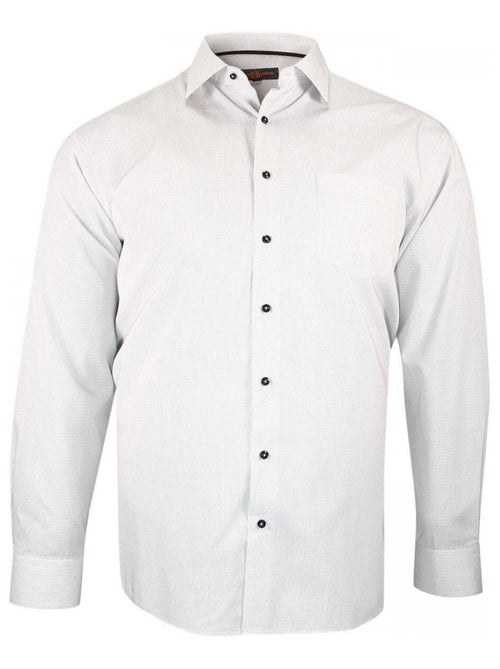 Chemise homme grande taille repassage facile coupe droite MIDDO Doublissimo Blanc , 45,46 2XL - Kiabi