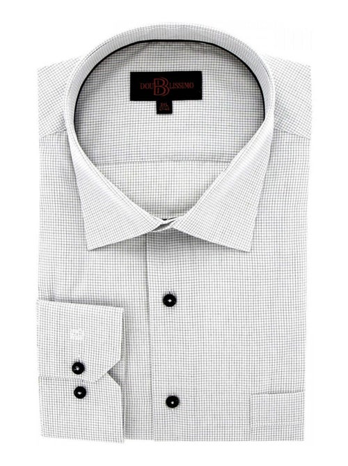 Chemise homme grande taille repassage facile coupe droite MIDDO Doublissimo Gris , 45,46 2XL - Kiabi