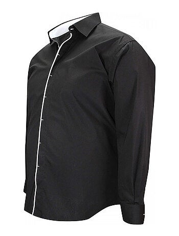 Chemise homme grande taille repassage facile coupe droite VERNAZZA Doublissimo Bleu , 47,48 3XL