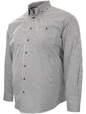 Chemise homme grande taille repassage facile coupe droite VICKY Doublissimo