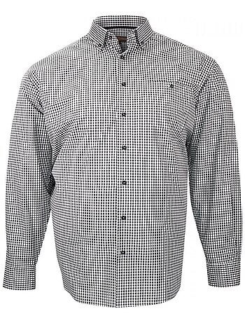 Chemise homme grande taille repassage facile coupe droite VICKY Doublissimo Blanc , 47,48 3XL