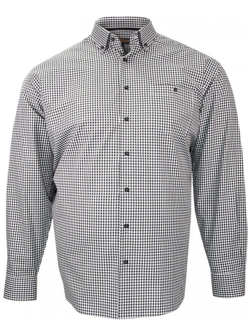 Chemise homme grande taille repassage facile coupe droite VICKY Doublissimo Bleu , 45,46 2XL - Kiabi