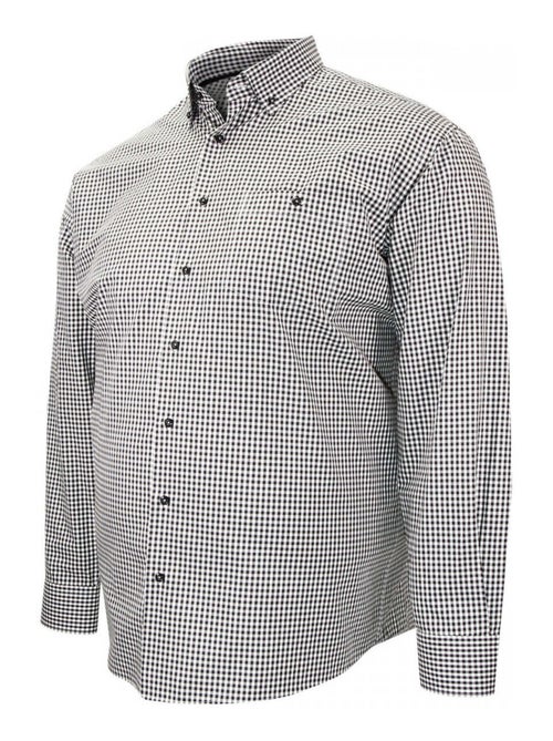 Chemise homme grande taille repassage facile coupe droite VICKY Doublissimo Bleu , 45,46 2XL - Kiabi