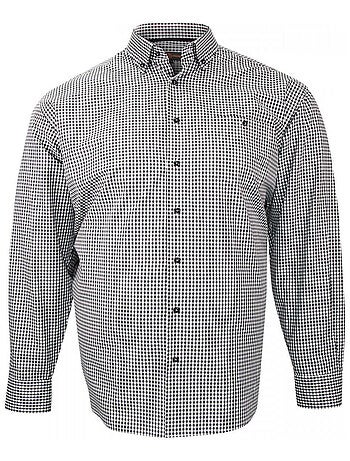 Chemise homme grande taille repassage facile coupe droite VICKY Doublissimo
