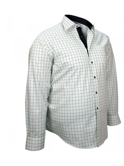 Chemise homme grande taille sport coupe droite CLASSIC Doublissimo Bleu , 45,46 2XL - Kiabi